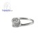 แหวนทองคำขาว แหวนเพชร  แหวนแต่งงาน แหวนหมั้น - R1287DWG